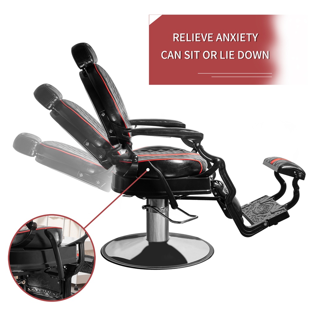 Barber chair HZ87102RB front view