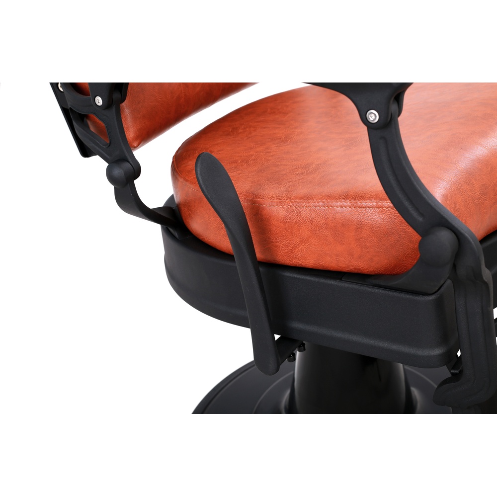 Barber chair HZ8760G rear view with aluminum alloy base