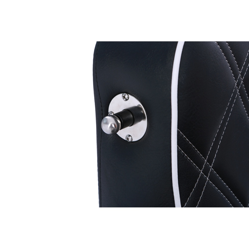 Barber chair HZ8770 back view with high-density sponge padding
