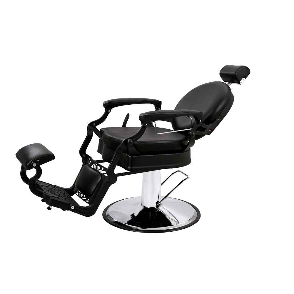 Retro Reclining Barber Chair HZ8799YF for vintage and themed barber shop interiors