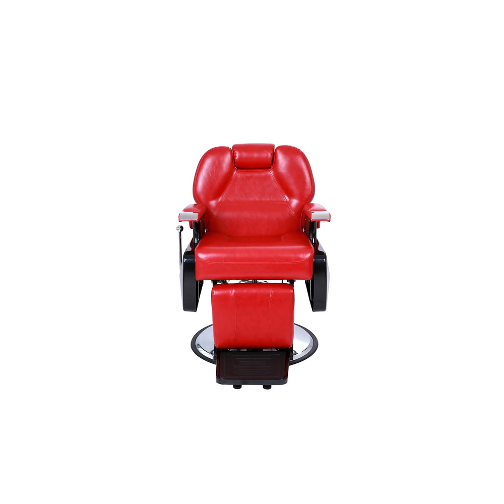 Professional barber chair model HZ8702CRD in salon setting