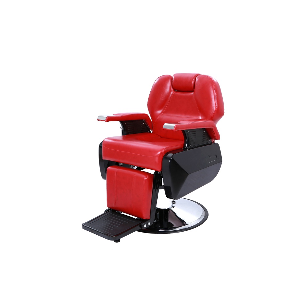Professional barber chair HZ8702CRD, 110 x 72 x 90 cm, PU leather over high-density sponge
