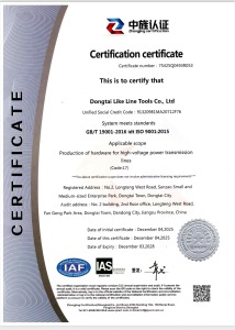 ISO 9001 Quality Management System Certificate