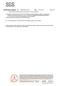 RoHS Verification Report