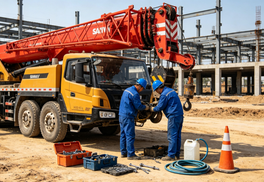 Truck crane repair and maintenance for XCMG, SANY and Zoomlion cranes