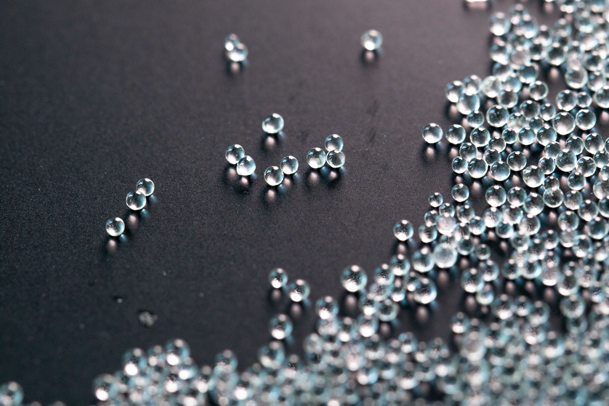Pool Glass Beads Close-up