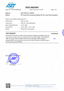 RFID Tiny Tags RoHS 2.0 Test Report 2025