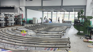 Processing Fountain Pipe
Professional technicians assemble custom fountain equipment in the production workshop. All fountain systems are manufactured according to project specifications before factory testing and international shipment.
