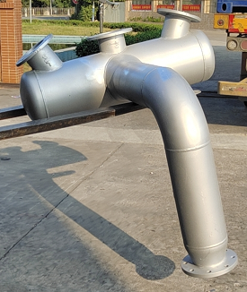 Custom manufactured stainless steel fountain equipment and pipe assemblies