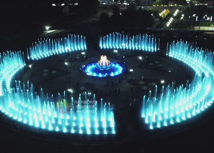 Astana Musical Dancing Floor Fountain Show Kazakhstan Big Sculpture Musical Dancing Floor Fountain Show for Astana 20th Anniversary