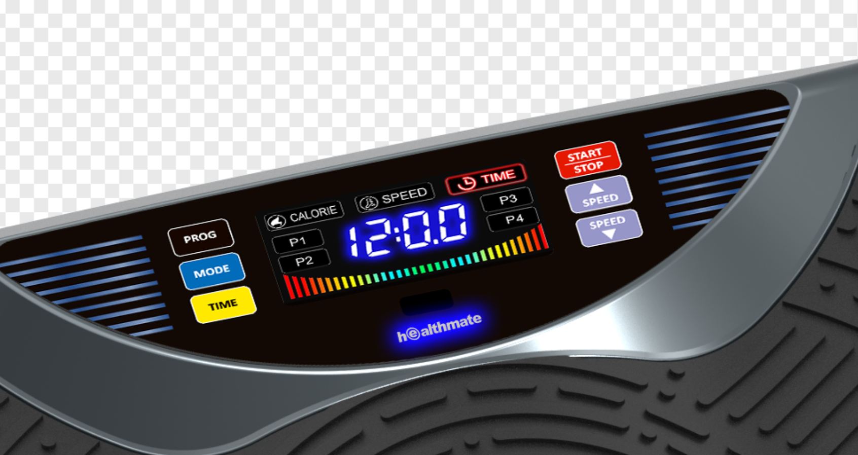 HSM-08VW digital screen displaying speed and time