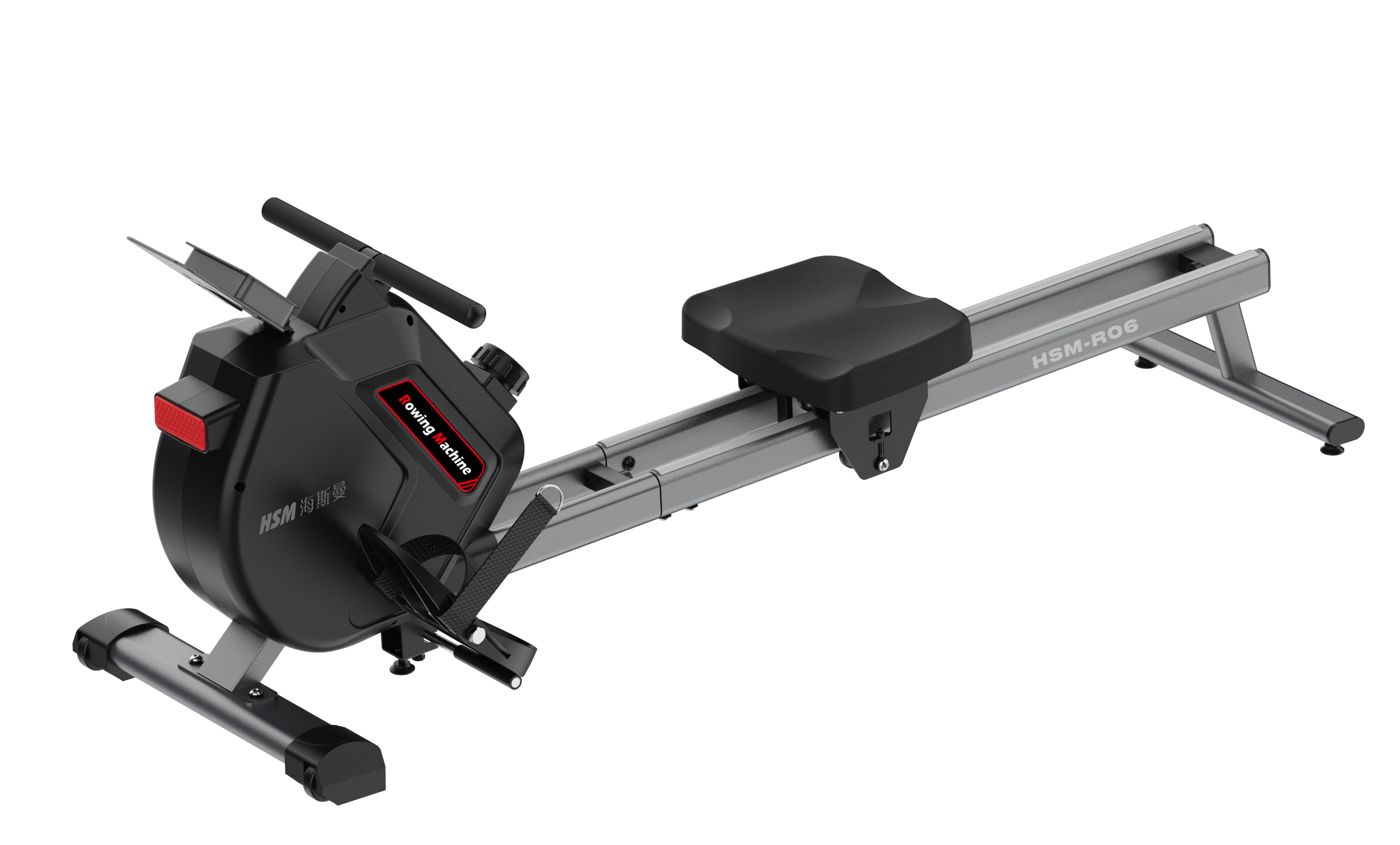 HSM-R06 indoor rowing machine with 16 magnetic resistance levels for home use