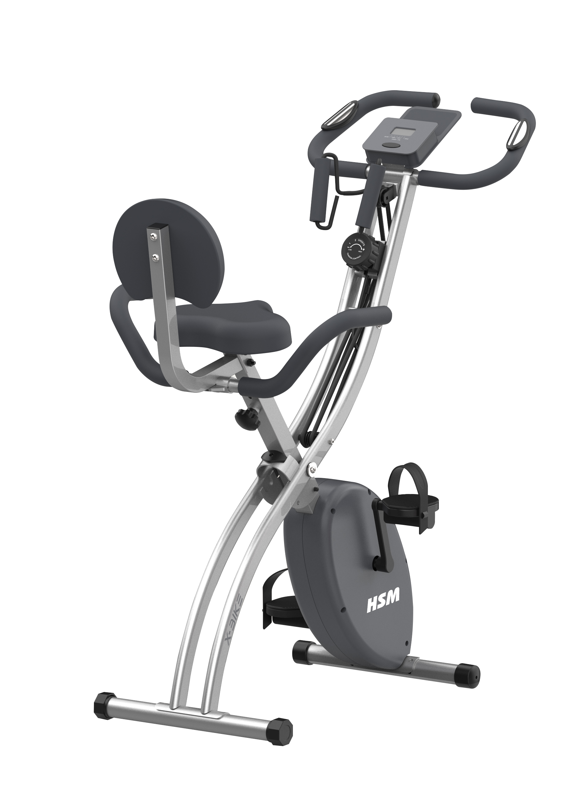 HSM-B135J5 foldable X-bike magnetic exercise bike for home use