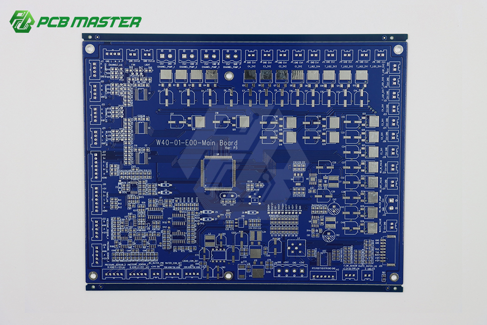 Double-sided PCB with solder finish, an example of standard FR-4 material processing