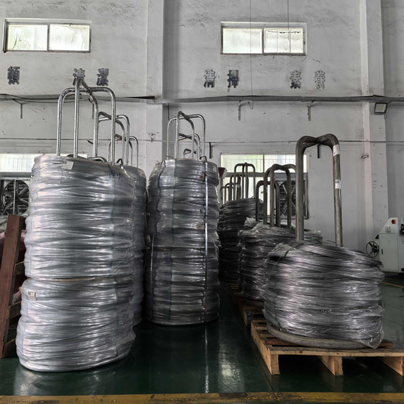 Metal wire raw material coils at Fullgreat factory