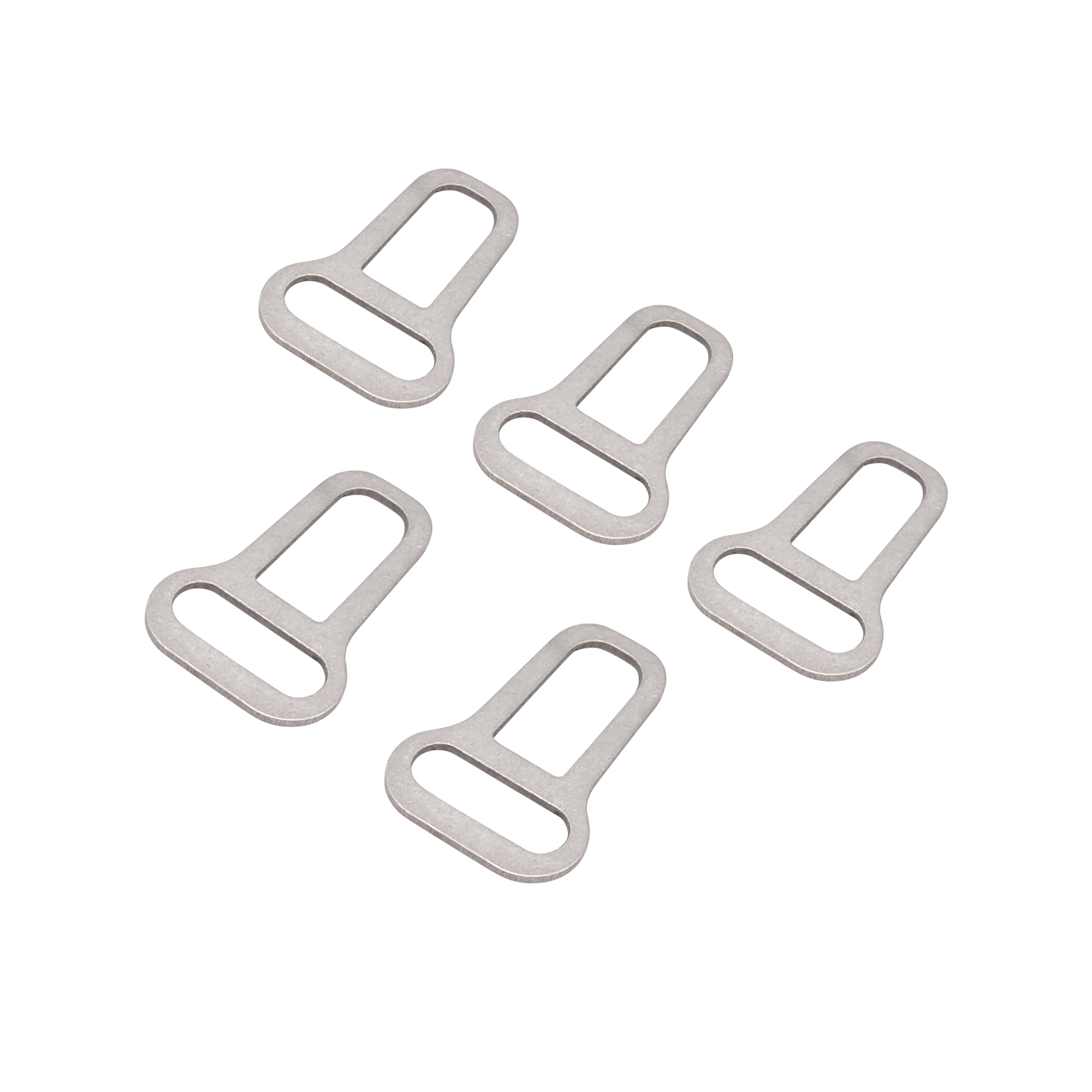 Custom aluminum zipper pull - angle view