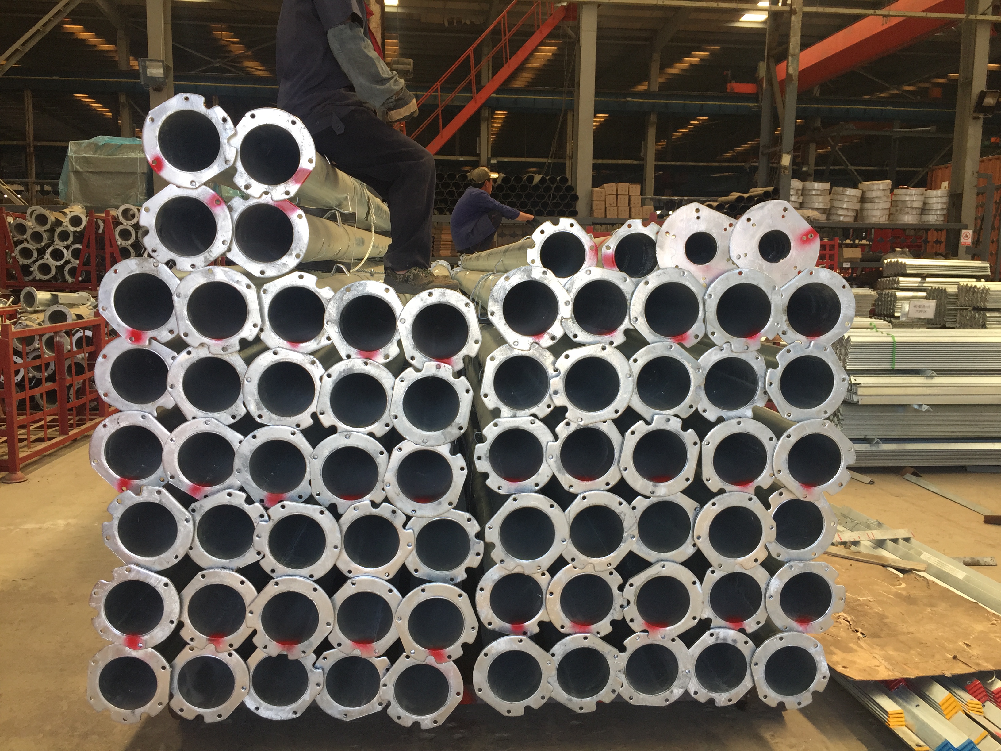 Heavy duty metal pipe for center pivot irrigation machine