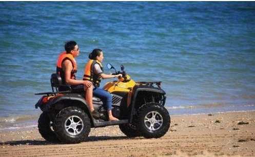 ATV application using iron-cast braking and steering component parts