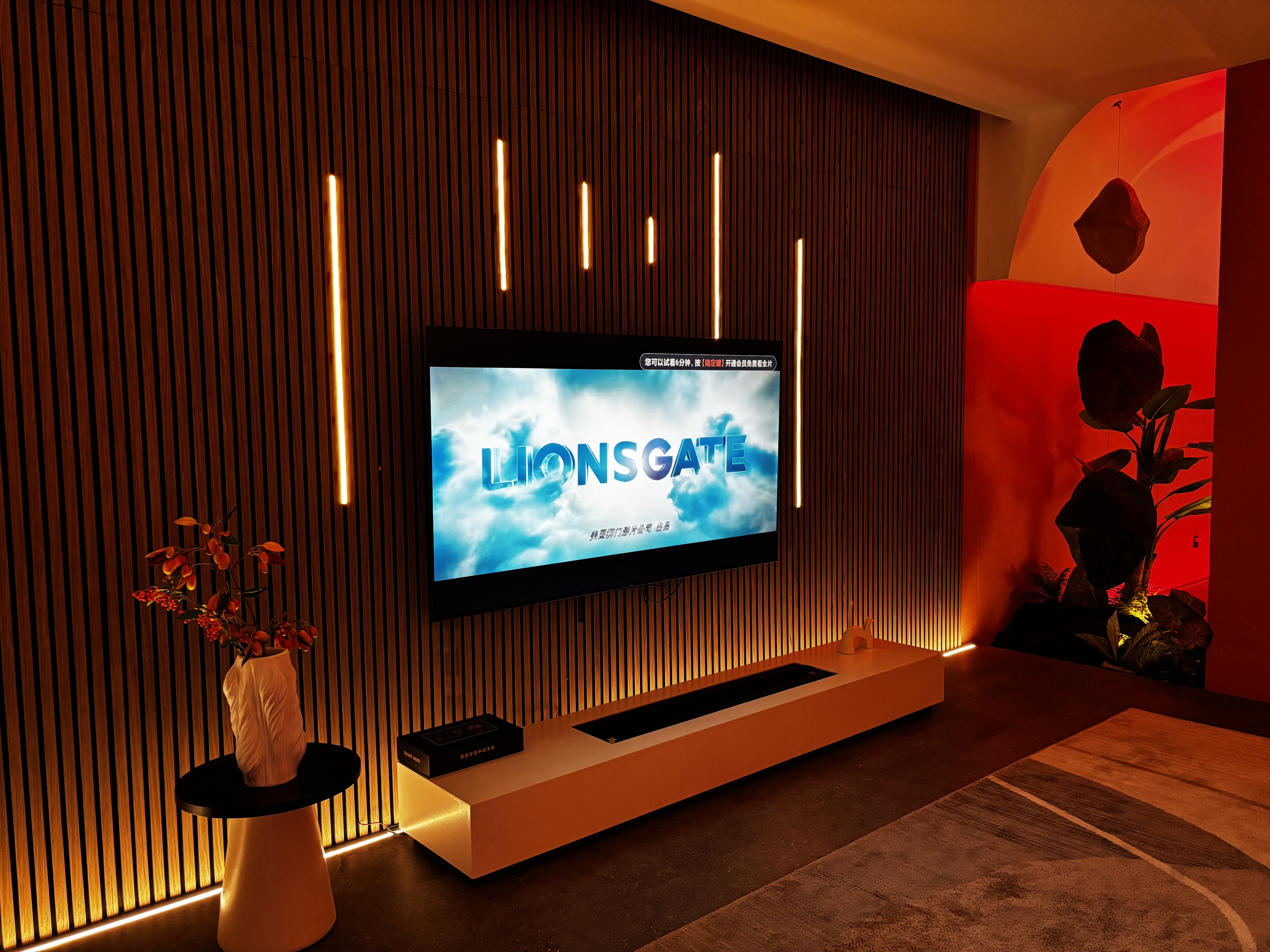 Acoustic wall panel manufacturer integrating a 24V LED strip light into panel modules for wall lighting