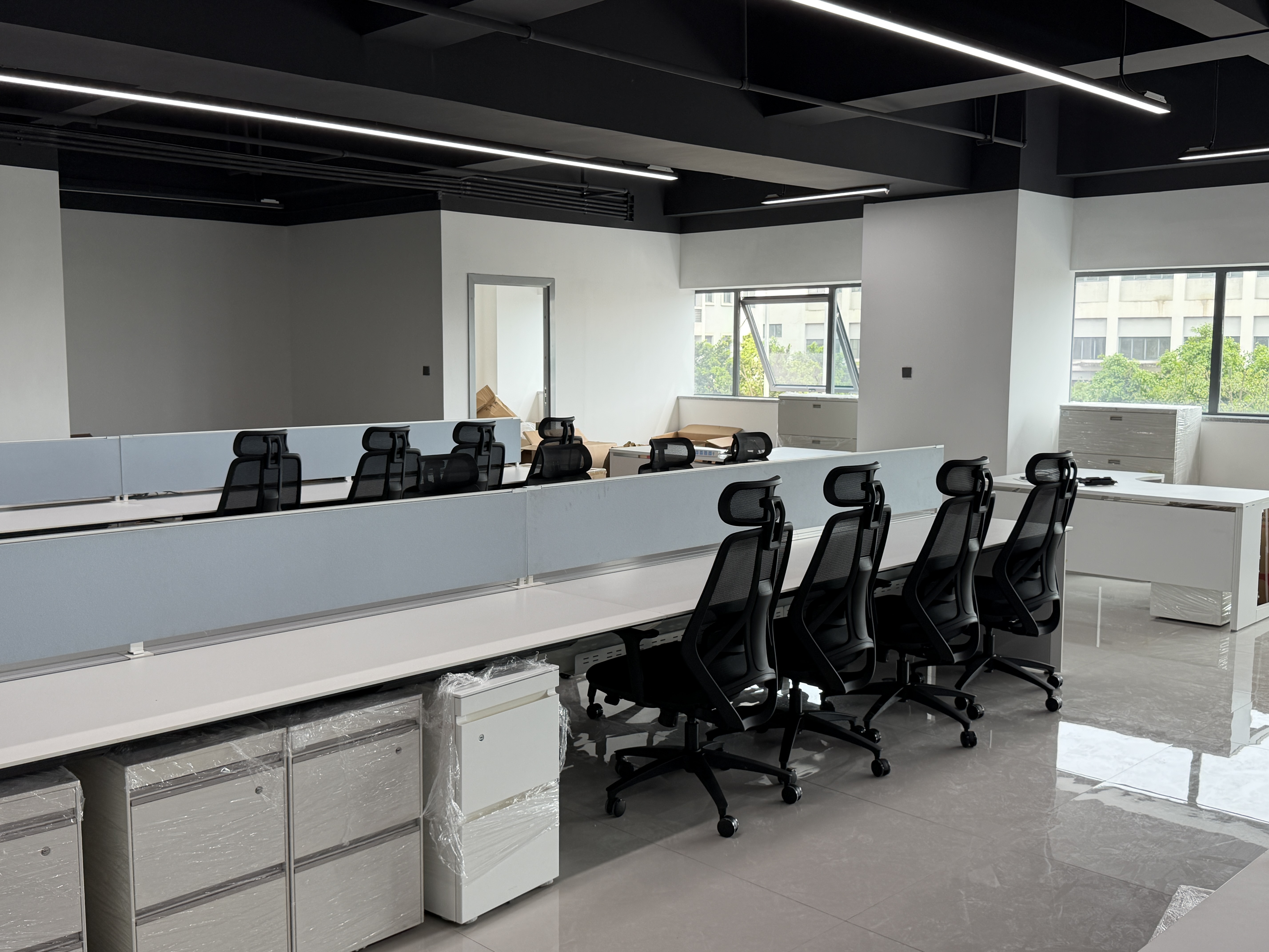 Kabel office chairs installed in an office setting for long-term use