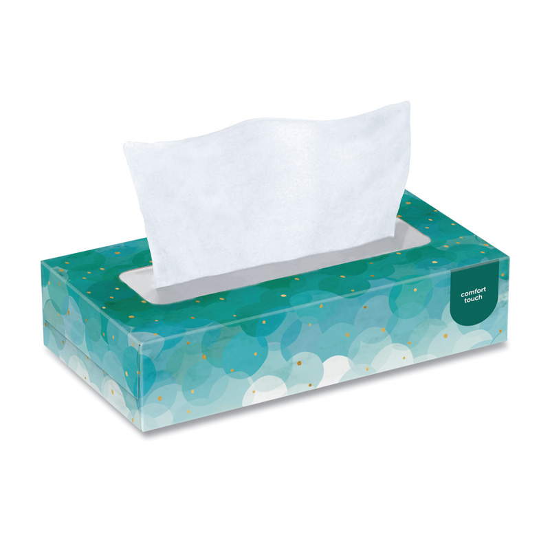TC-300 facial tissue box packing sample Sample facial tissue boxes packed by WIMACH TC-300 high-speed tissue box packing machine