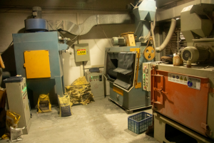 Some of the workshop machinery