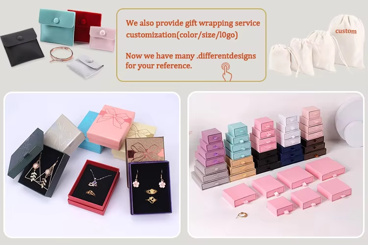 Stainless steel jewelry packaging and shipment preparation