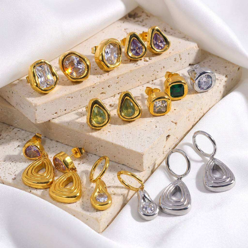 PVD gold plated stainless steel jewelry wholesale styles