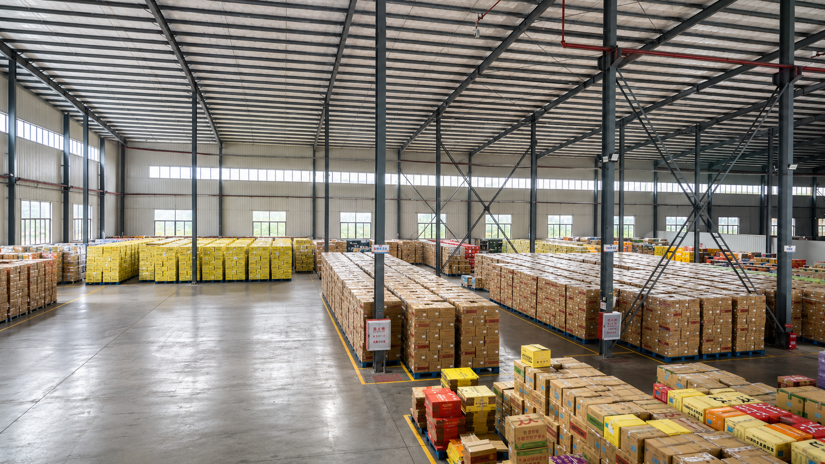 Warehousing and logistics center supporting long-term strawberry ingredient supply