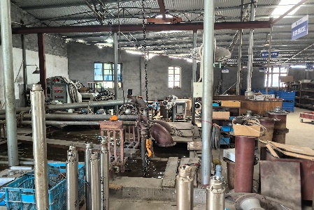 Water pump performance test bench used for axial flow pump verification