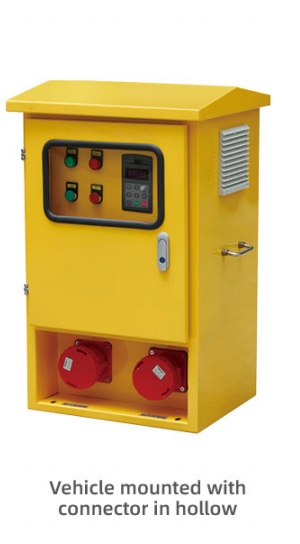Vehicle mounted withconnector in hollow