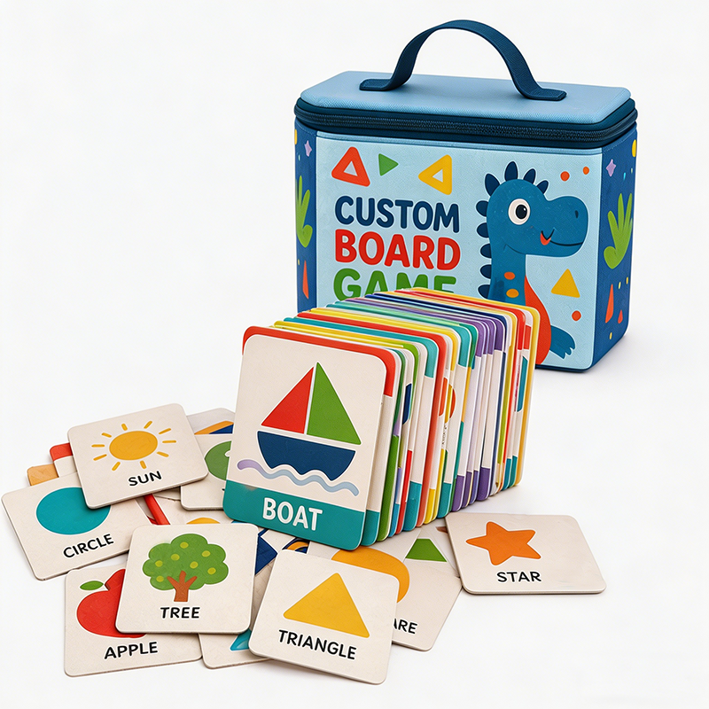 Custom game cards produced by a custom card game manufacturer