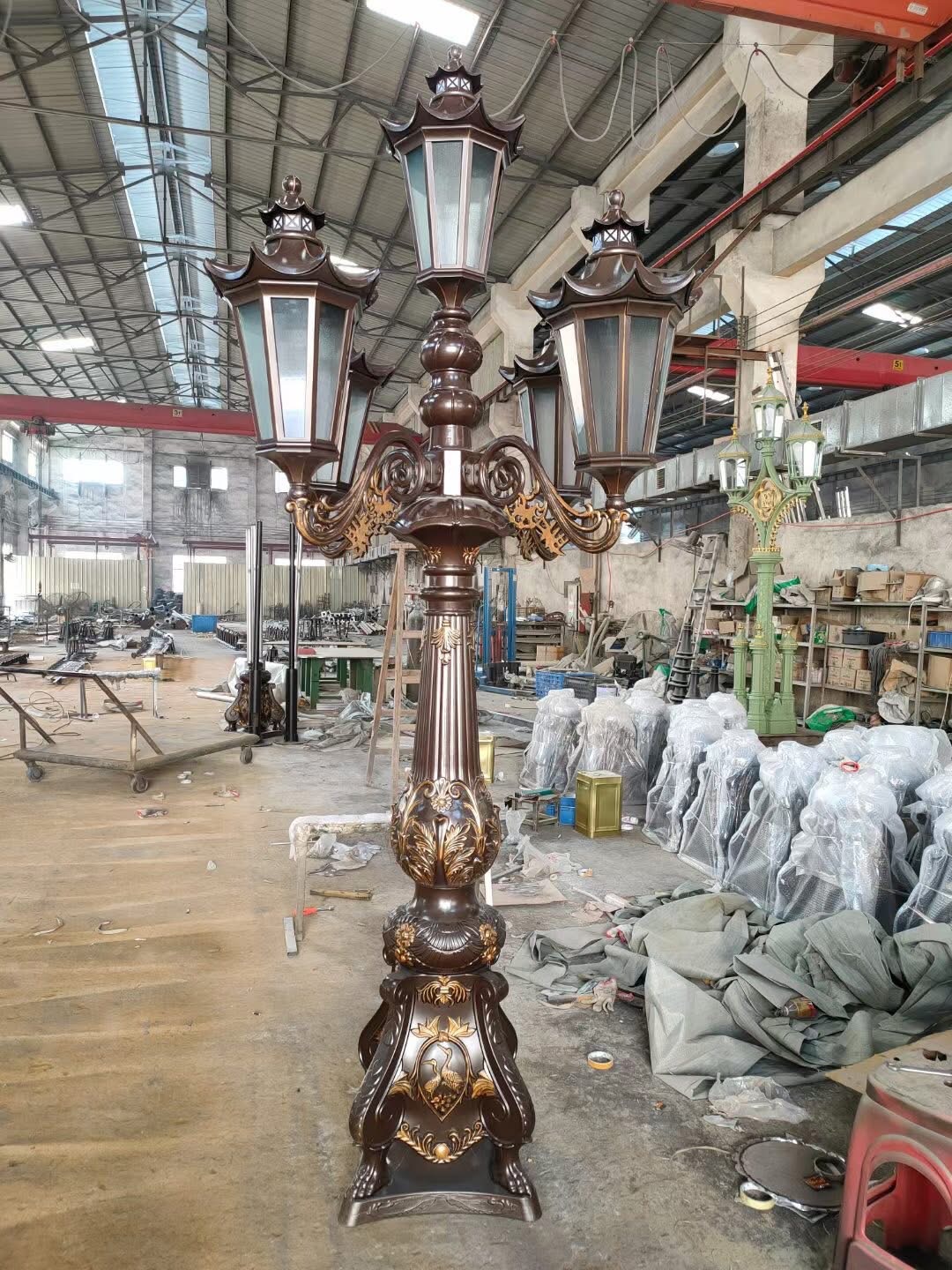 All-aluminum five-head garden lamp