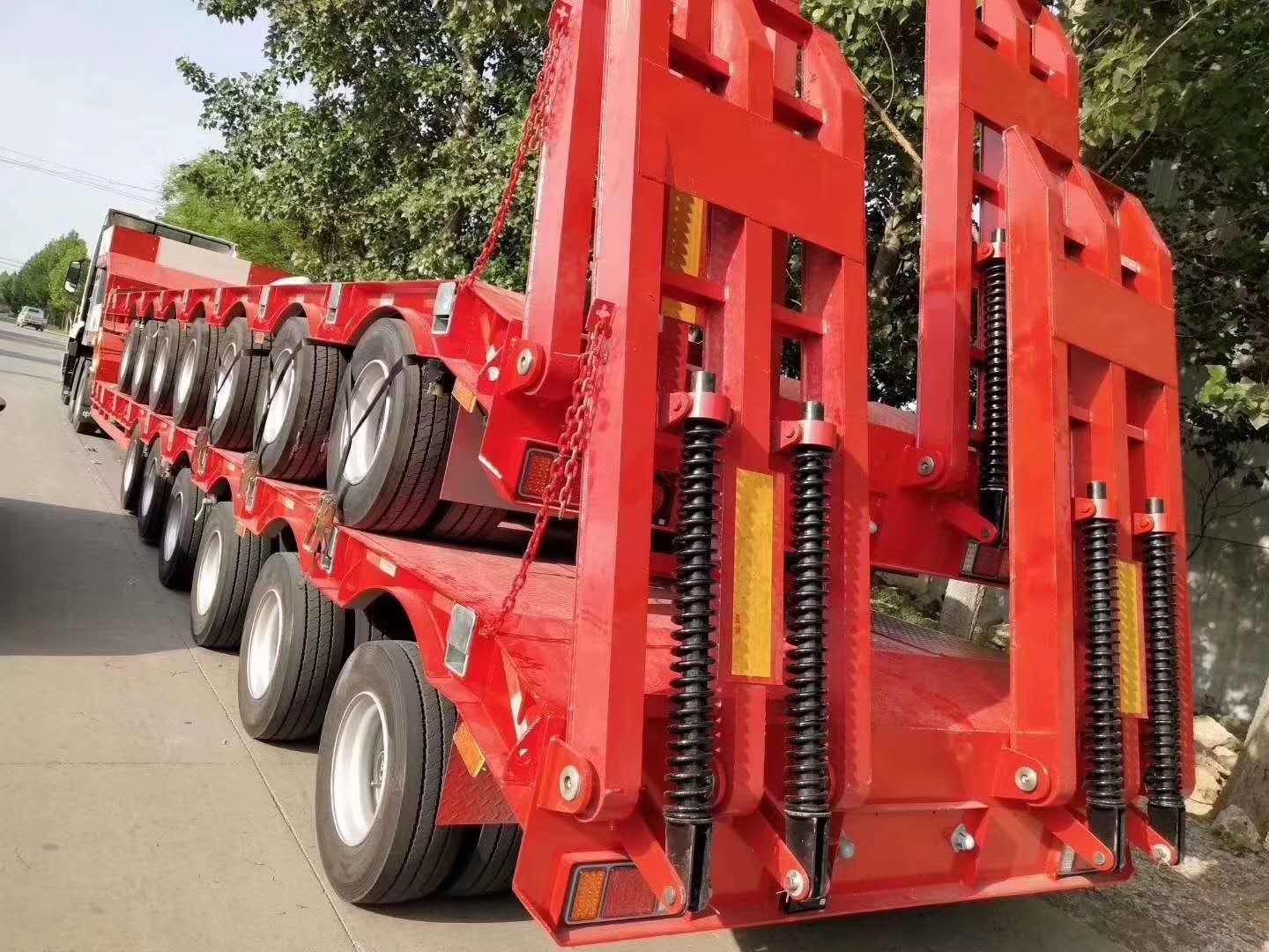 low boy semi trailer