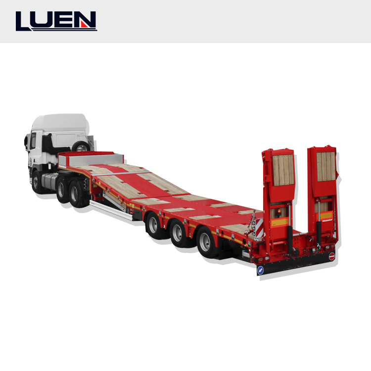 low boy semi trailer