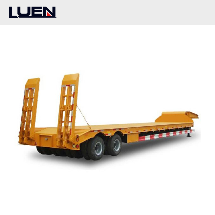 low boy semi trailer