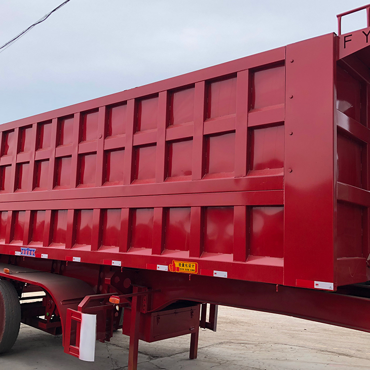 Dump semi trailer
