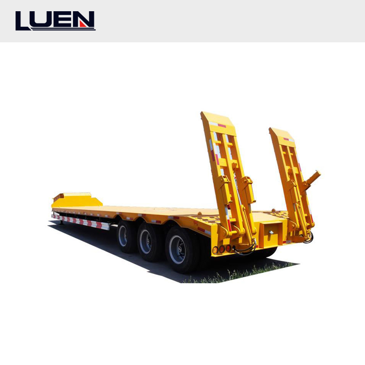 low boy semi trailer