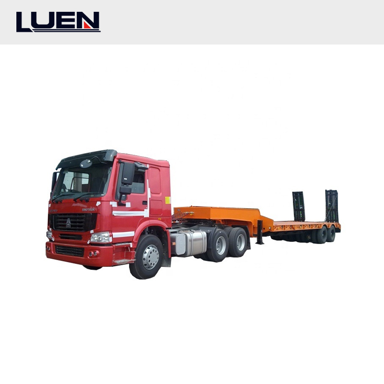 low boy semi trailer