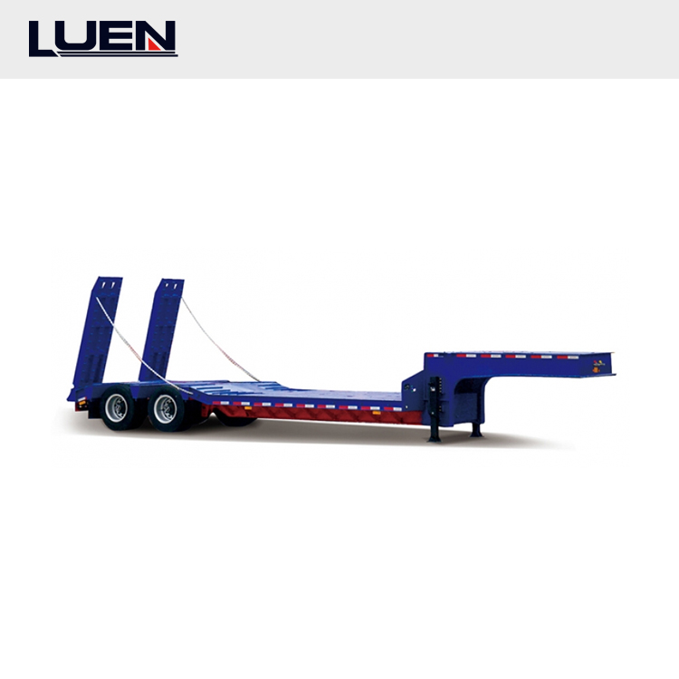 low boy semi trailer