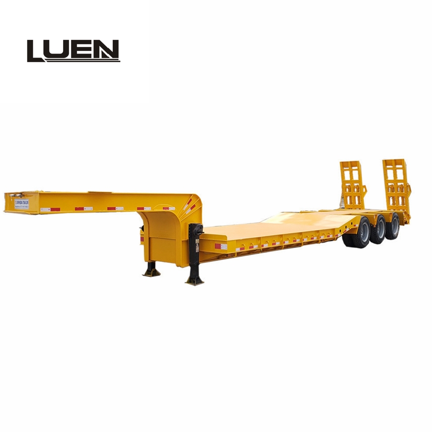 low boy semi trailer