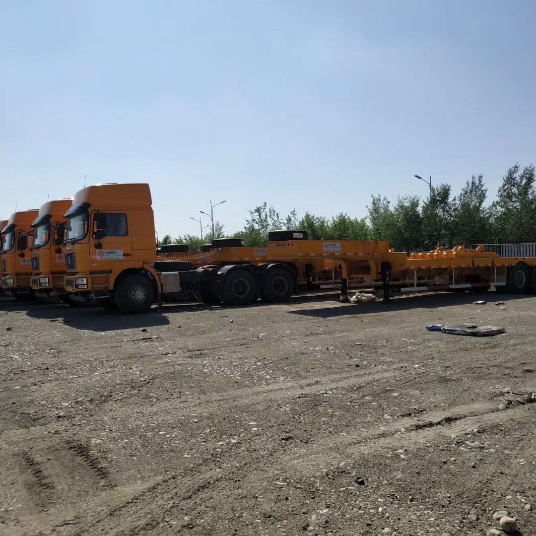 low boy semi trailer
