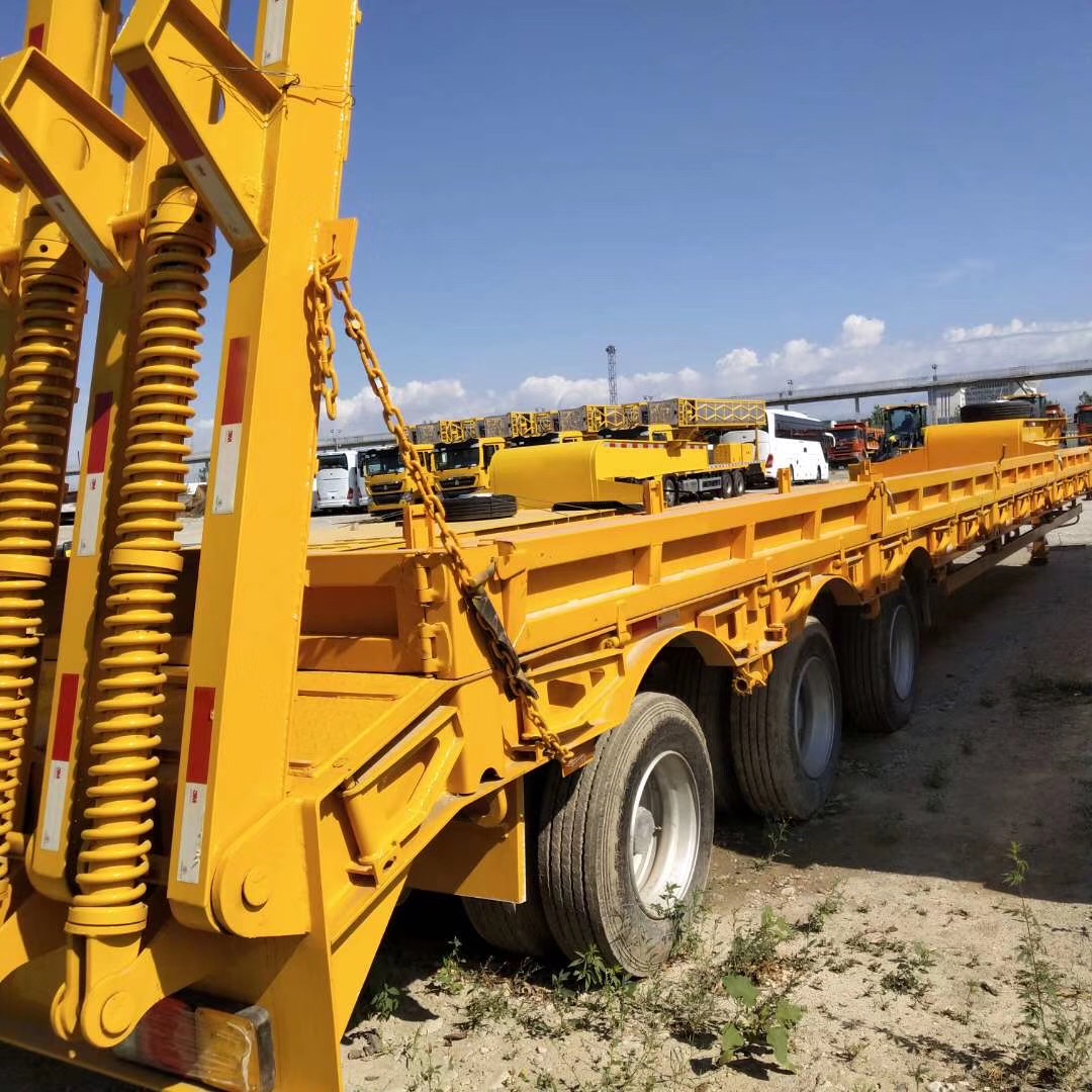 low boy semi trailer