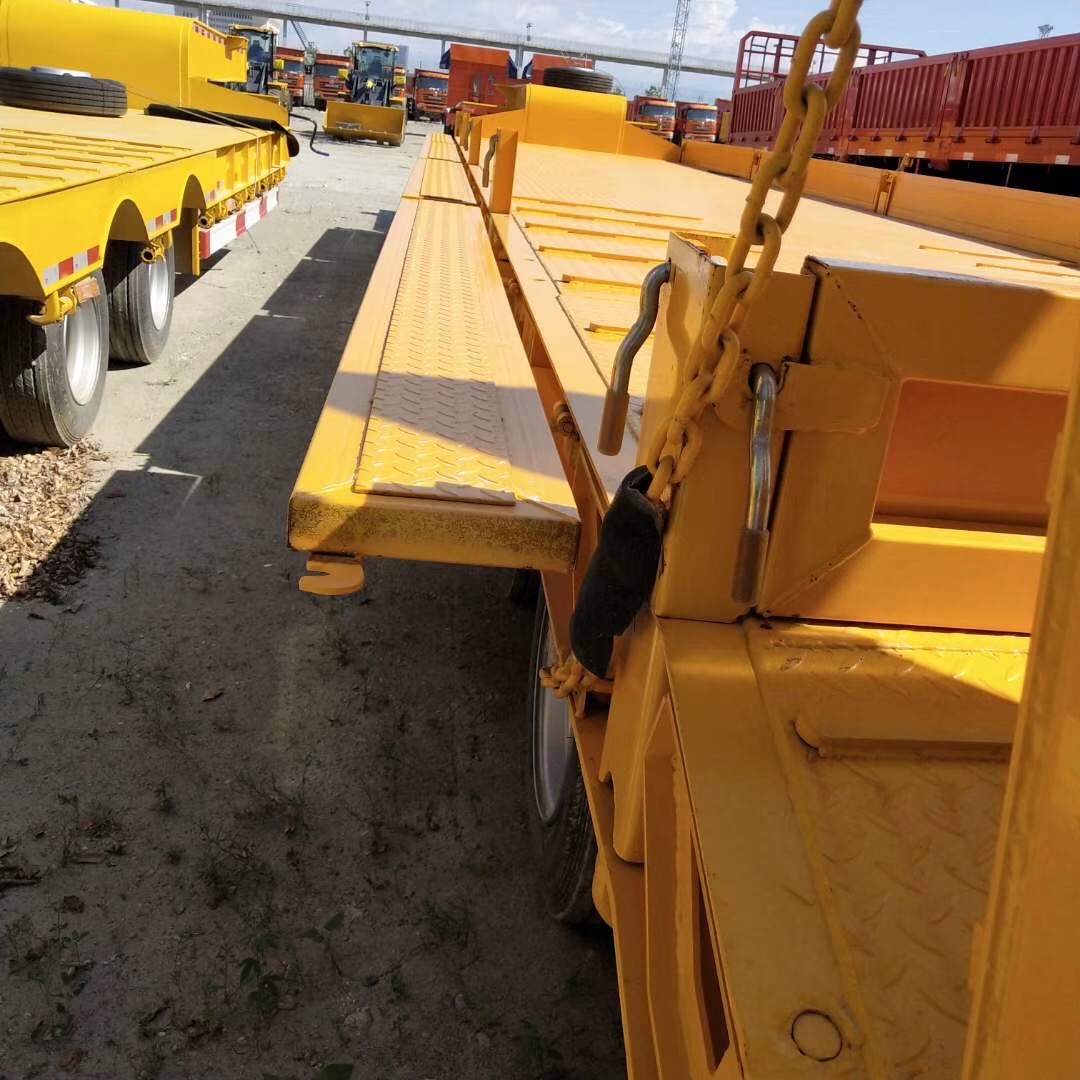 low boy semi trailer