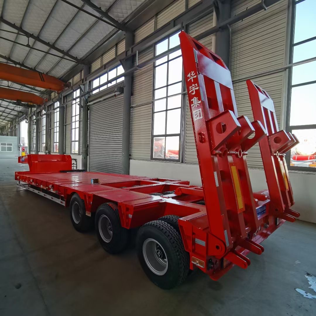 low boy semi trailer