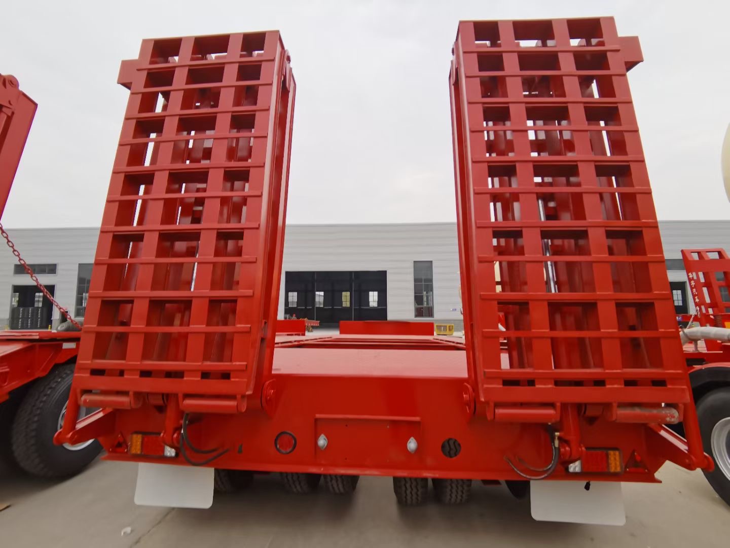 low boy semi trailer