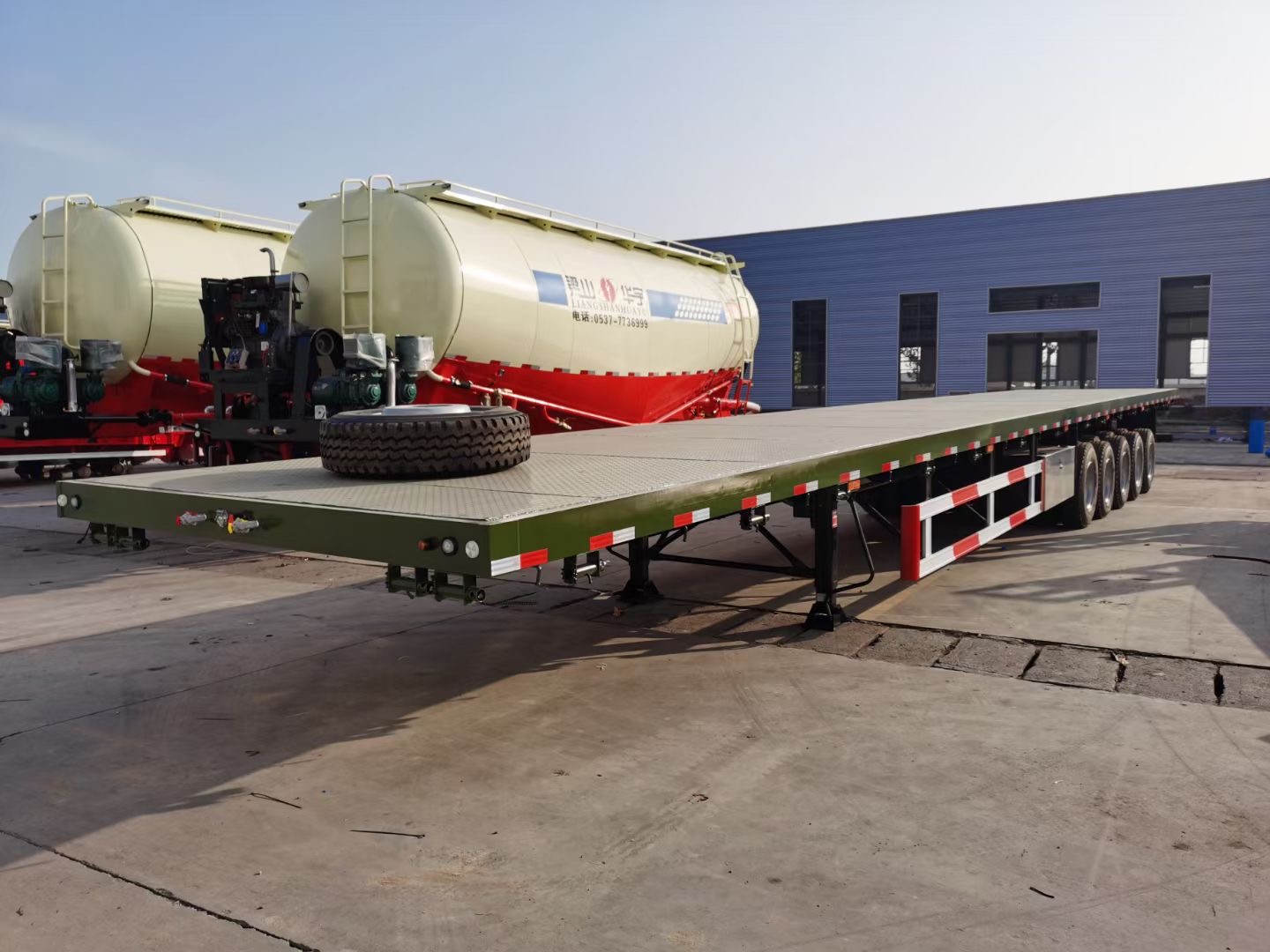flatbed semi trailer