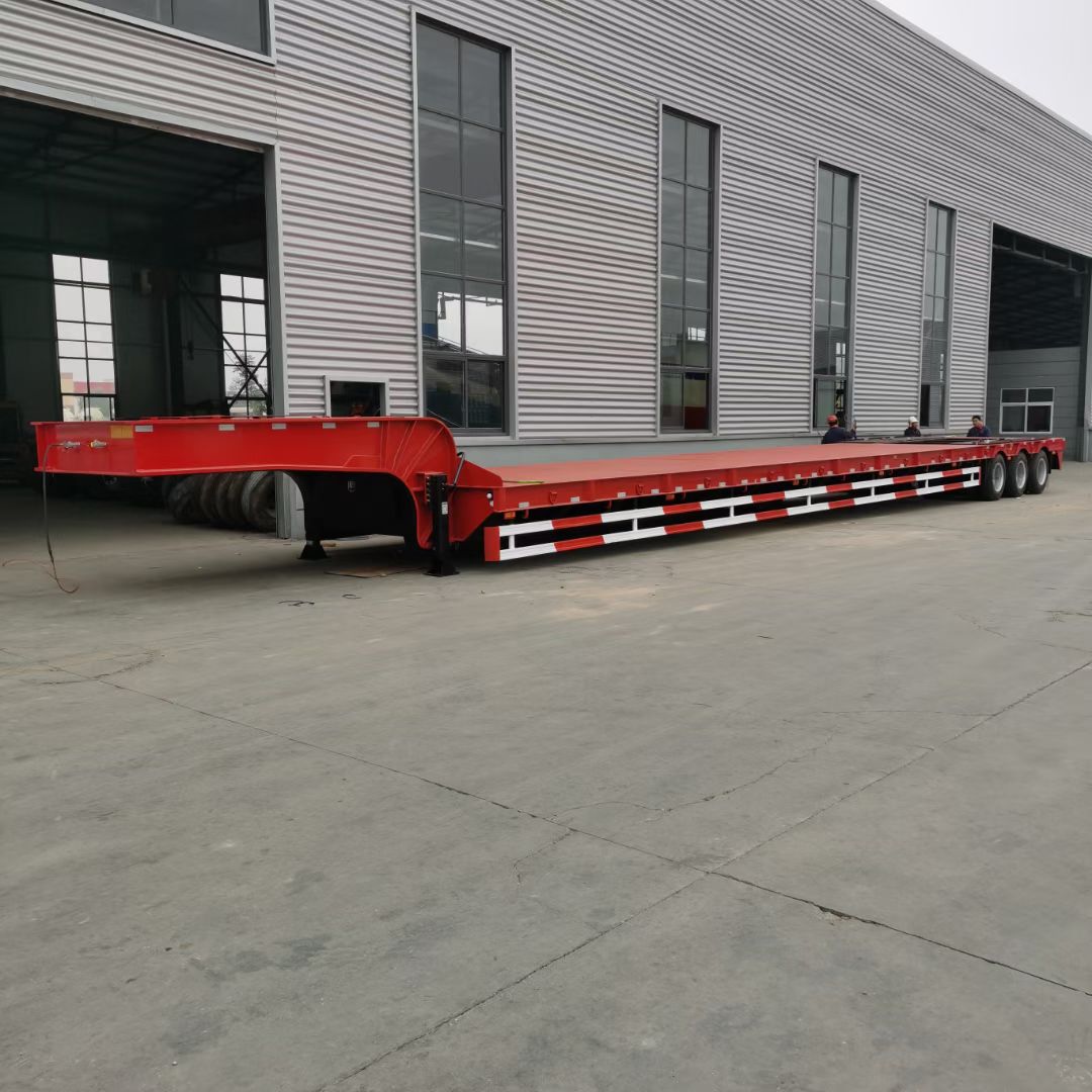 low boy semi trailer