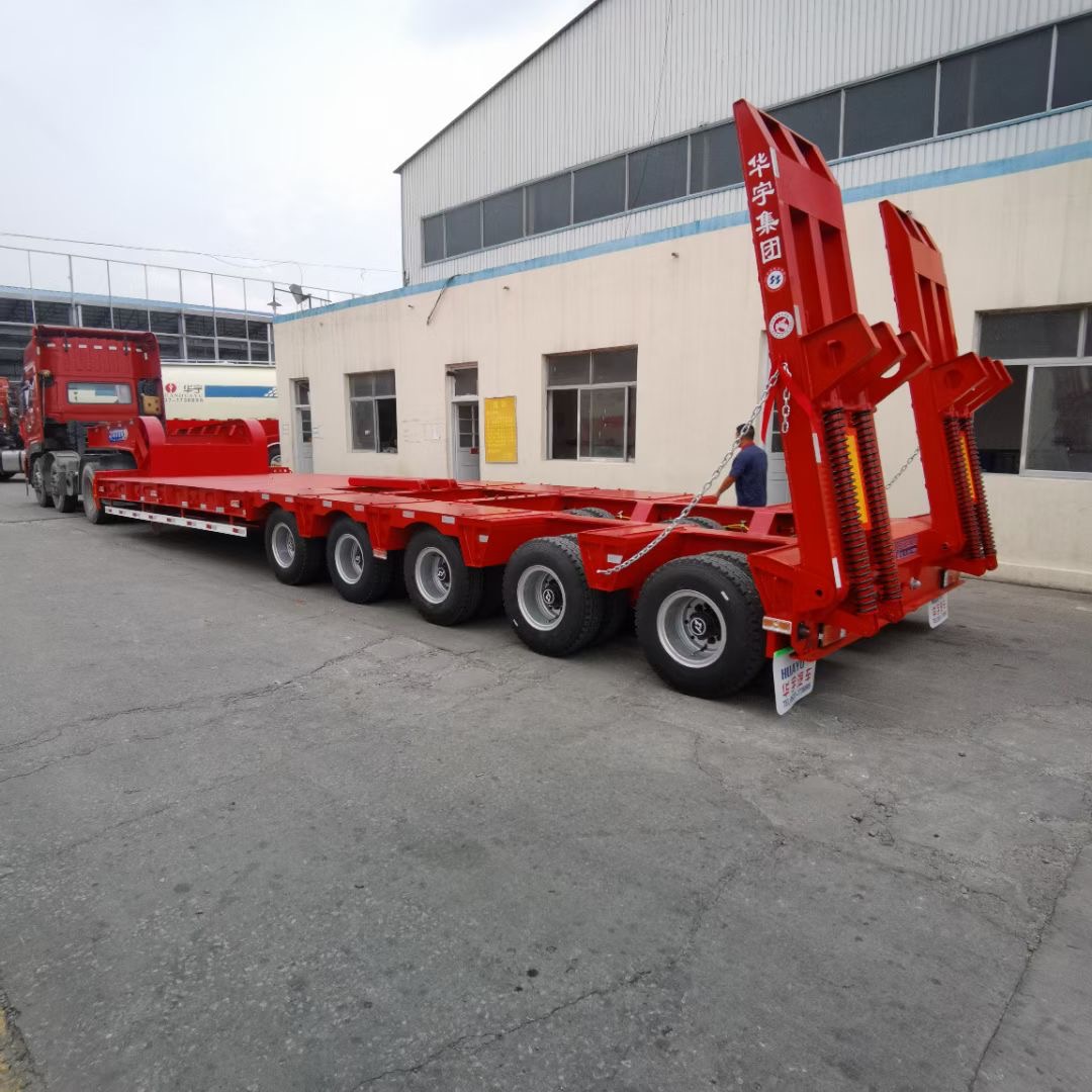 low boy semi trailer