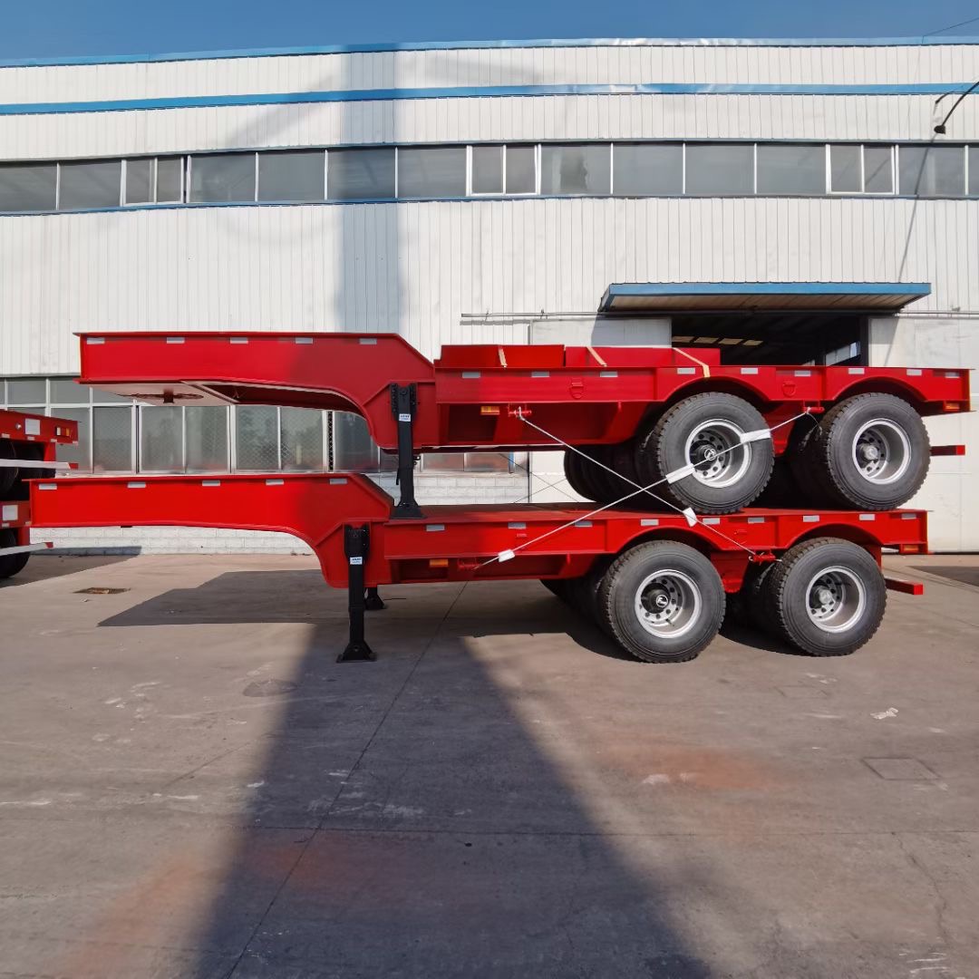 low boy semi trailer